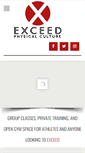 Mobile Screenshot of exceedphysicalculture.com