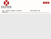 Tablet Screenshot of exceedphysicalculture.com